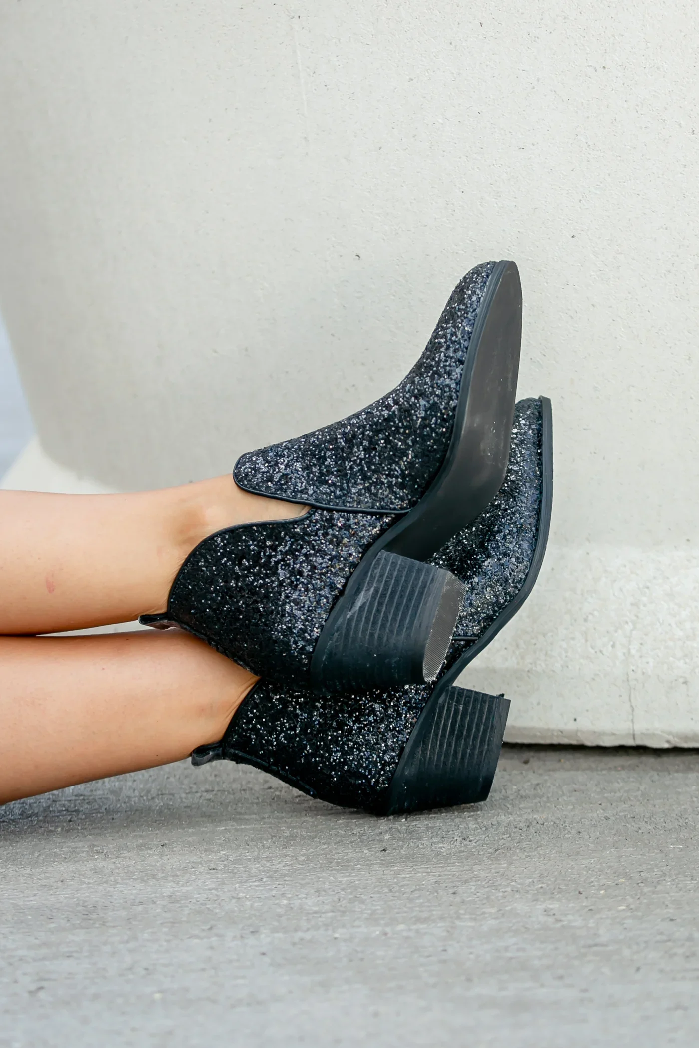 Glow Up Booties 鈥?Black