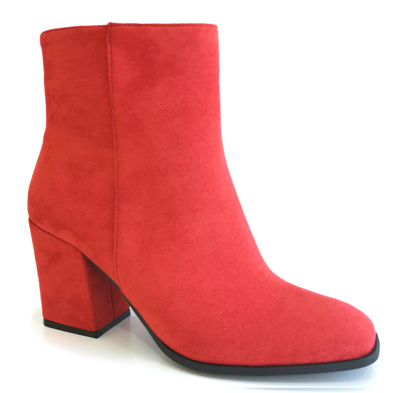 Calma 1 Heeled Bootie 鈥?Red