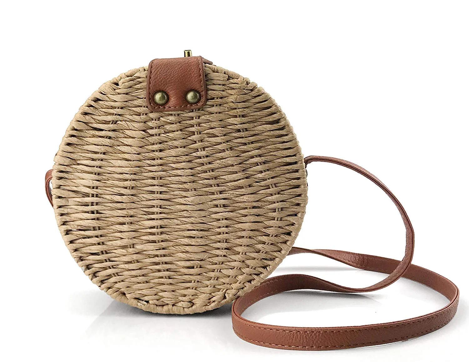 Round Straw Cross body Bag