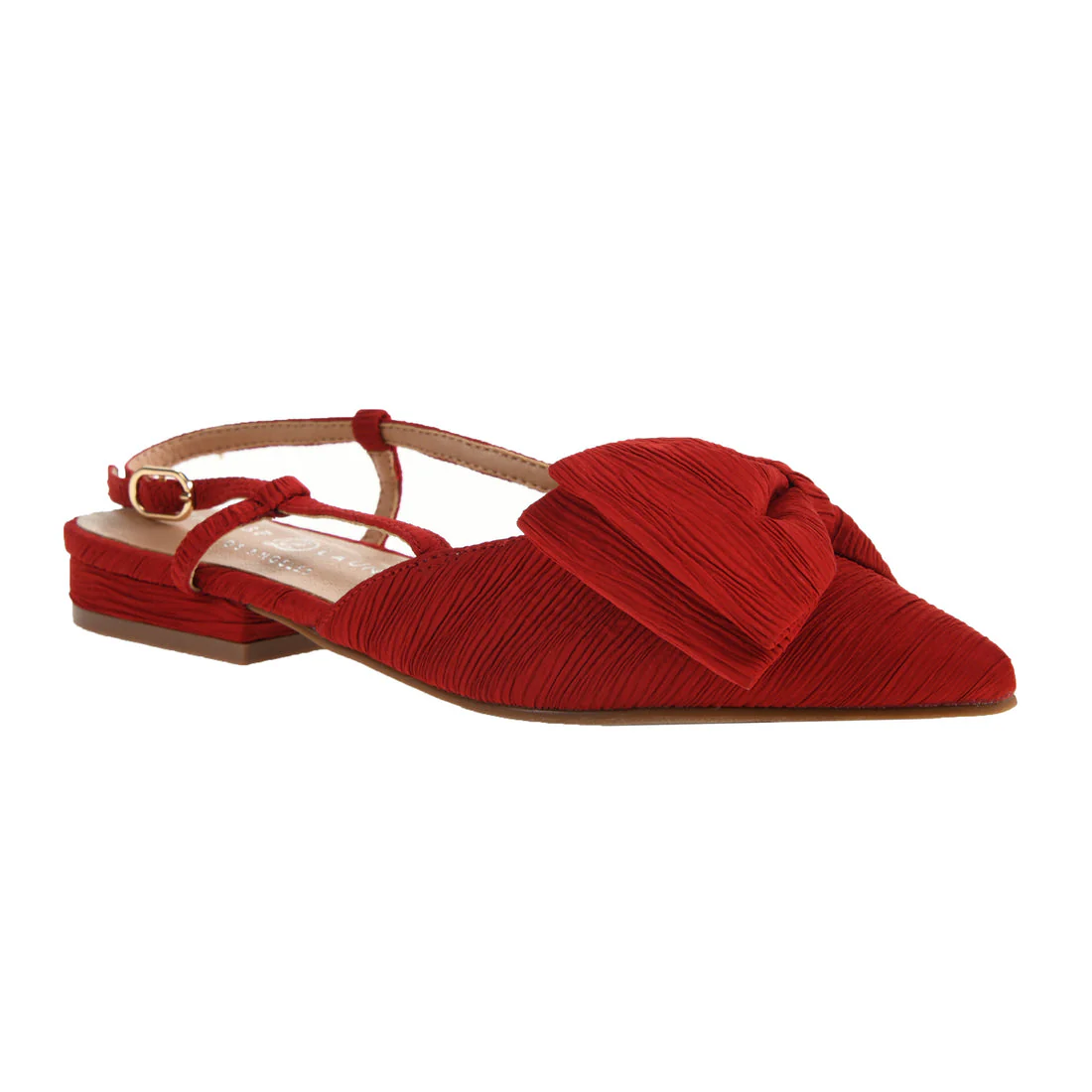 Harmony Bow Slingback Flat 鈥?Red