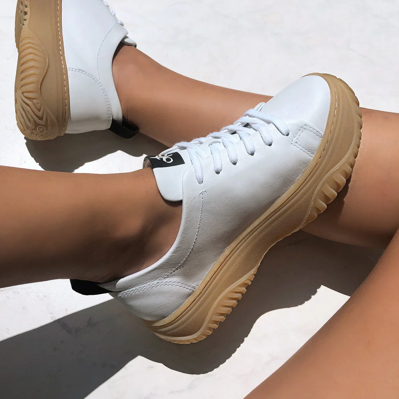 Pangea Platform Sneakers 鈥?White